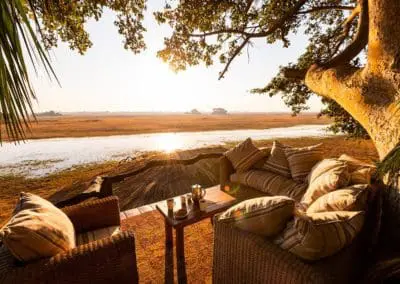 busanga plains camp view from deck